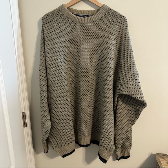 Vintage Sutter & Grant Grandpa Knit Sweater size 3XLT - Picture 1 of 6